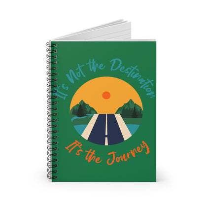 It's Not The Destination, It's The Journey Spiral Journal Notebook