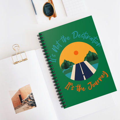 It's Not The Destination, It's The Journey Spiral Journal Notebook