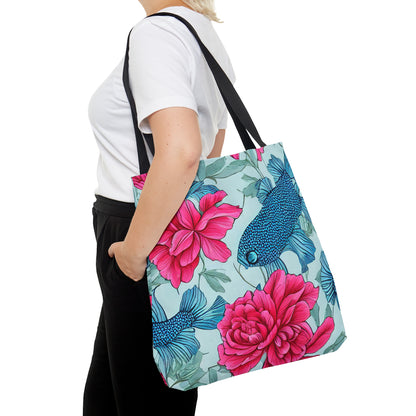 Watery Floral Tote Bag