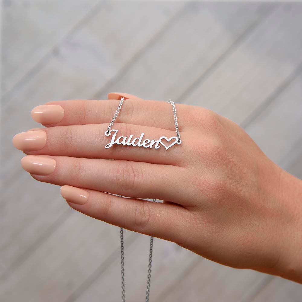Signature Heart Name Necklace