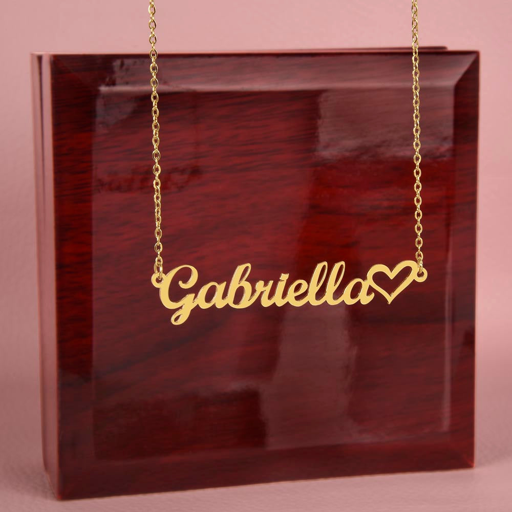 Signature Heart Name Necklace